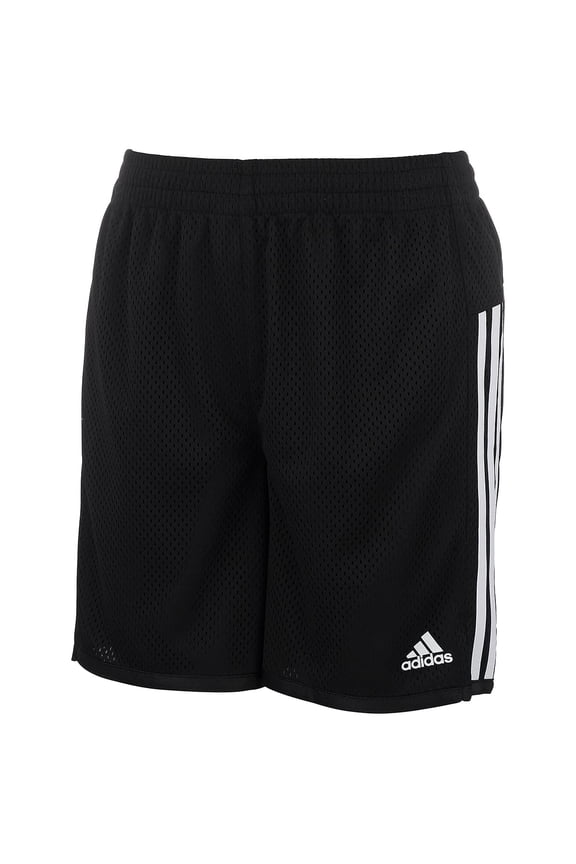 Girls' Big 5" Mesh Althletic Short, Black Adi, Large