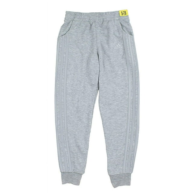 adidas Girls French Terry Pants Grey Heather, Small