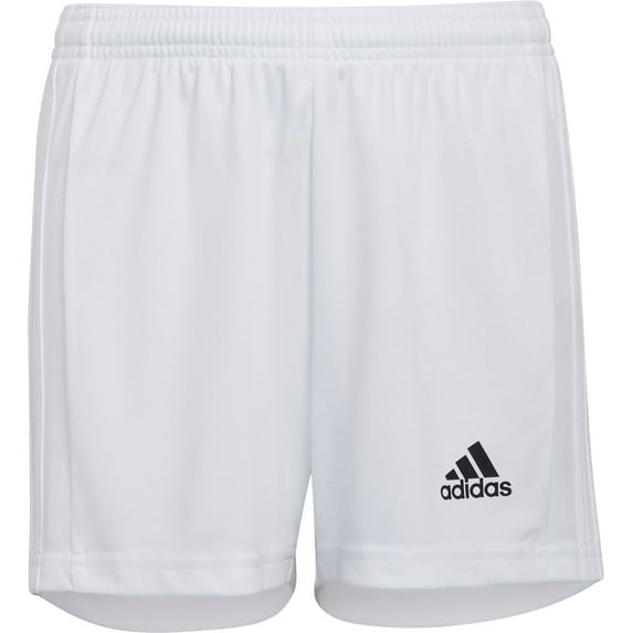 adidas Girls' Squadra 21 Soccer Shorts (White, L)