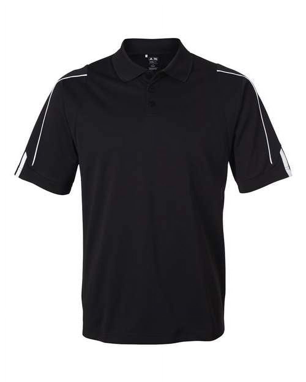 adidas Polo Shirt A76 Men's ClimaLite 3-Stripes Cuff Pique