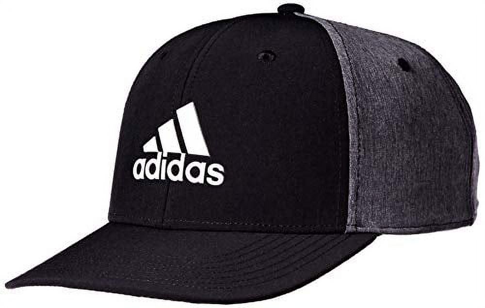 adidas Golf Men?s A-Stretch Heather Tour Hat, Black, One Size - image 1 of 2
