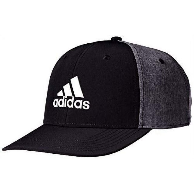 adidas Golf Men?s A-Stretch Heather Tour Hat, Black, One Size