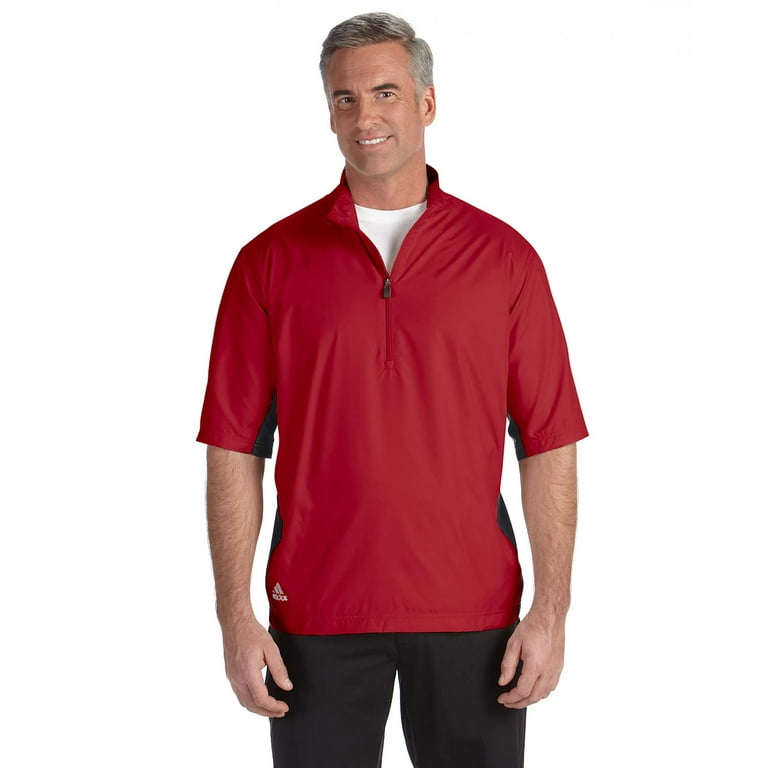 adidas Golf Men s climalite Colorblock Half Zip Wind Shirt Walmart
