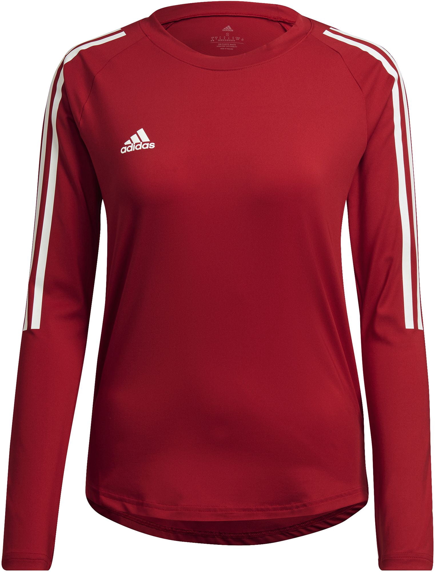 adidas HILO Long Sleeve Volleyball Jersey (Team Power Red/White, M)