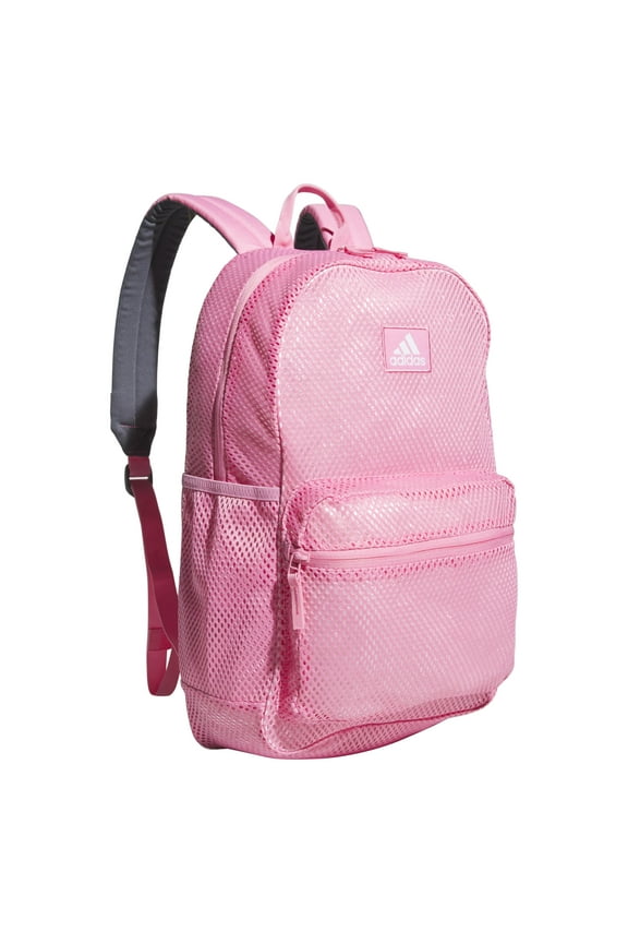 Hermosa Mesh Backpack, See-Through Transparent Clear Festival Bag, Bliss Pink/2.0, One Size