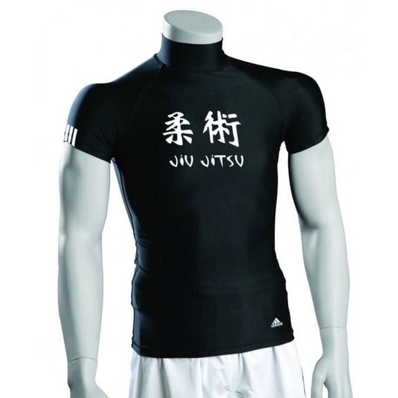 adidas Jiu-Jitsu, MMA Rashguard Compression Shirt, Black