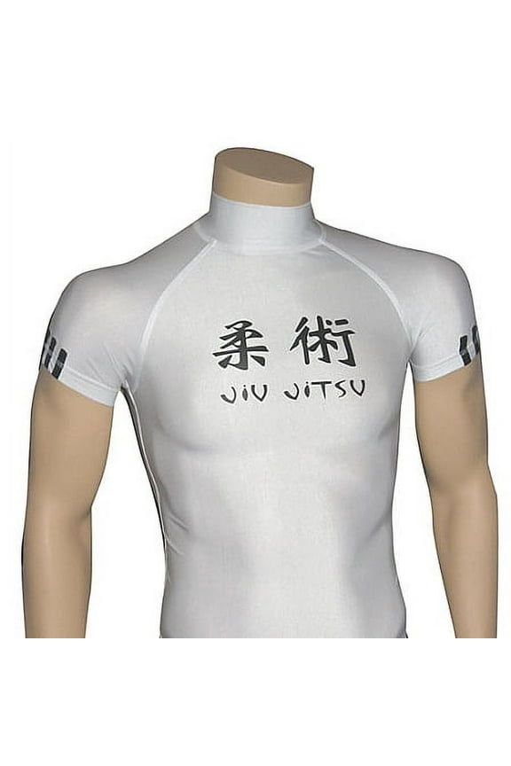 Jiu-Jitsu, MMA Rashguard Compression Shirt, White