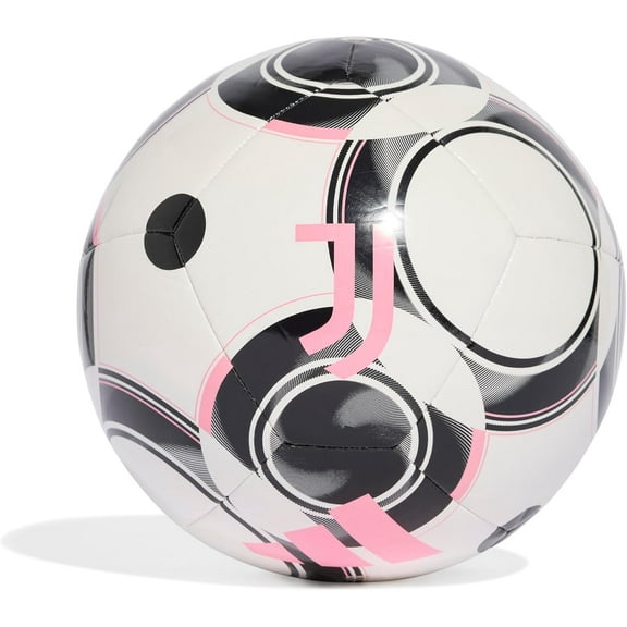 adidas Juventus Home Club Soccer Ball 25/26 (5, White/Black/Pink)