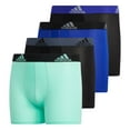 thumbnail image 1 of adidas Kids-Boy's Performance Boxer Briefs Underwear (4-Pack), Lucid Blue/Black/Pulse Mint Green, X-Large, 1 of 5