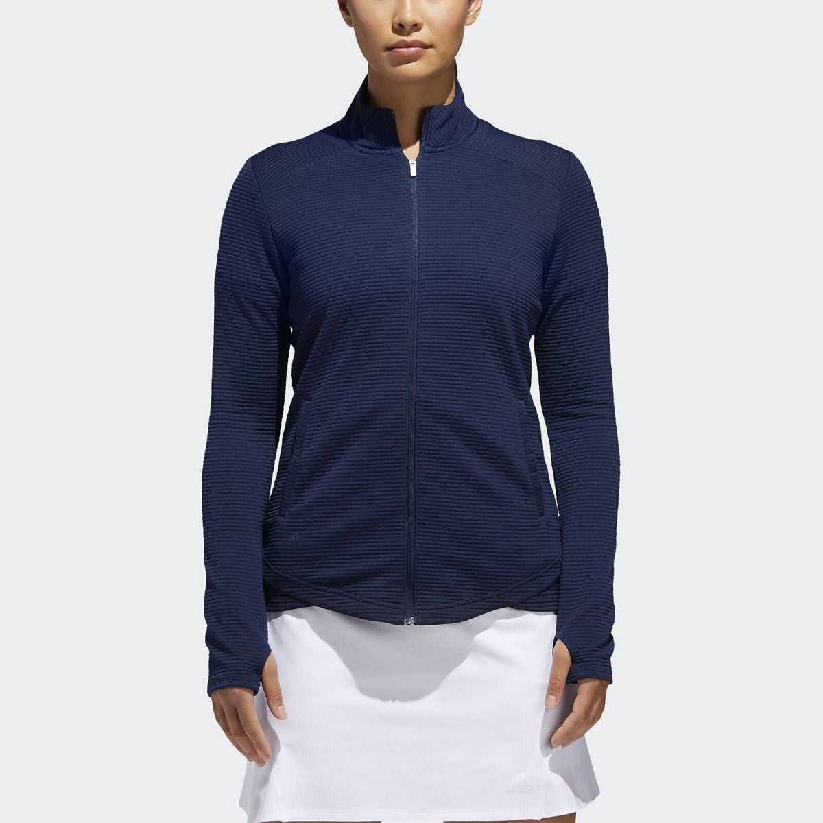 adidas Ladies Essentials Full-Zip Sweatshirt Night Indigo Large