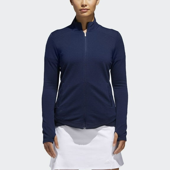 adidas Ladies Essentials Full-Zip Sweatshirt Night Indigo Medium