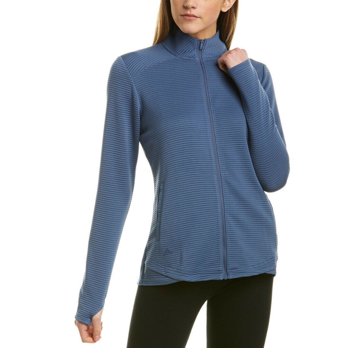 adidas Ladies Essentials Full-Zip Sweatshirt Tech Ink Medium