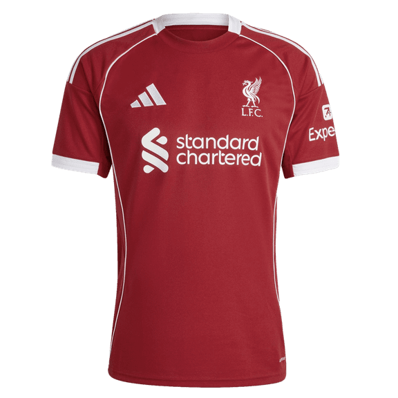 adidas Liverpool FC 25/26 Men's Home Jersey (US, Alpha, 3X-Large, Regular, Regular, Strawberry Red)