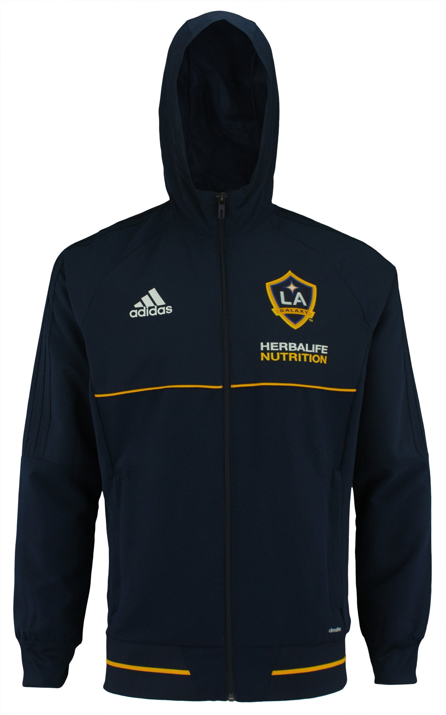 adidas MLS Men s Los Angeles Galaxy Team Color Travel Jacket Navy Walmart