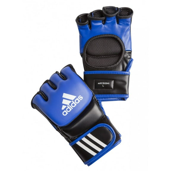 adidas MMA Leather Sparring Gloves, Blue