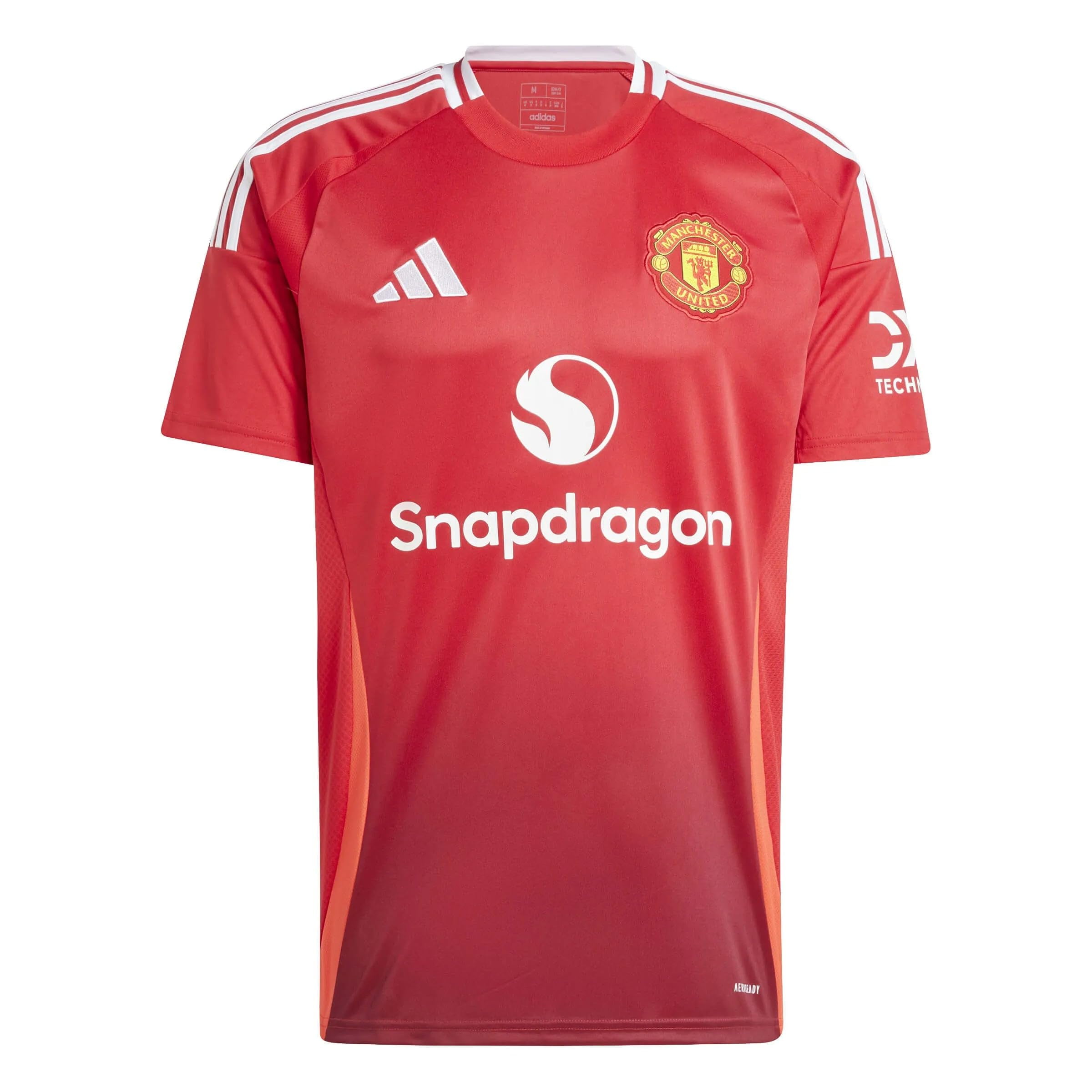 adidas Manchester United Men’s Stadium Home Jersey 2024/25 (US, Alpha, Medium, Regular, Regular, Red)
