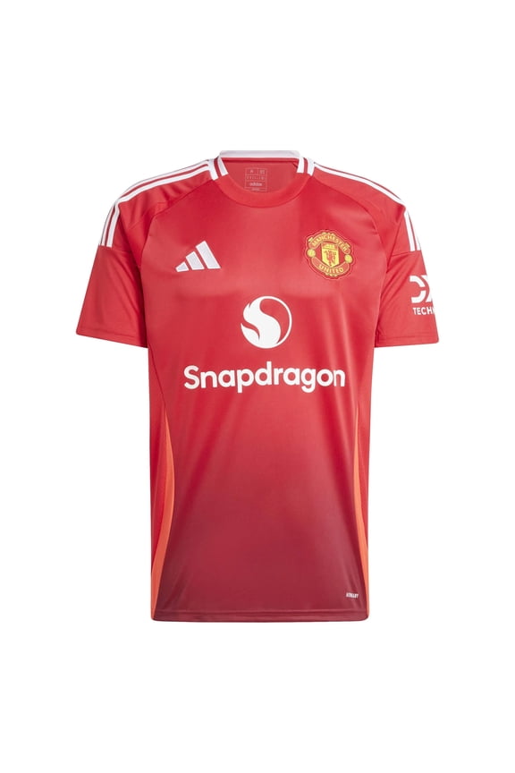 Manchester United Men’s Stadium Home Jersey 2024/25 (US, Alpha, Medium, Regular, Regular, Red)