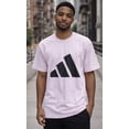 thumbnail image 1 of adidas Men's 3-Bar Logo Graphic Cotton T-Shirt - Light Purple - 2XL, 1 of 3