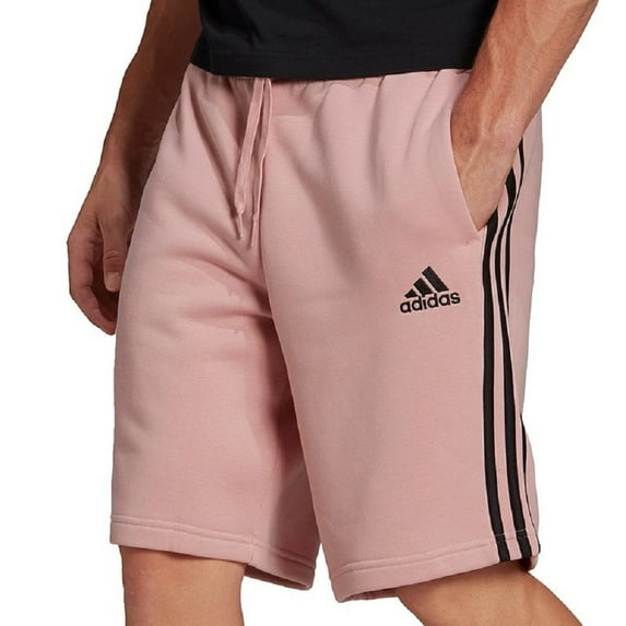 Adidas Men's Essentials Fleece 3-Stripes Sweat Shorts Gym Elastic Waist Logo New