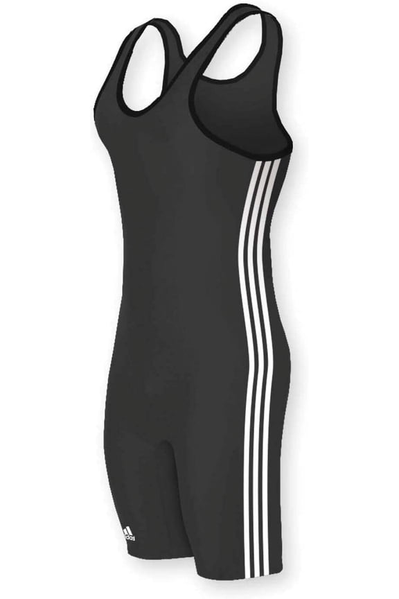 Men's 3 Stripes Singlet Black/White Large