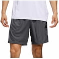 thumbnail image 1 of adidas Men's 3-Stripes Training Shorts (US, Alpha, Large, Regular, Regular, Grey), 1 of 6