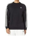 thumbnail image 1 of adidas Men's Adicolor Classics 3-Stripes Crew Sweatshirt Black, 1 of 1