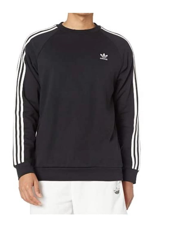 Men's Adicolor Classics 3-Stripes Crew Sweatshirt Black