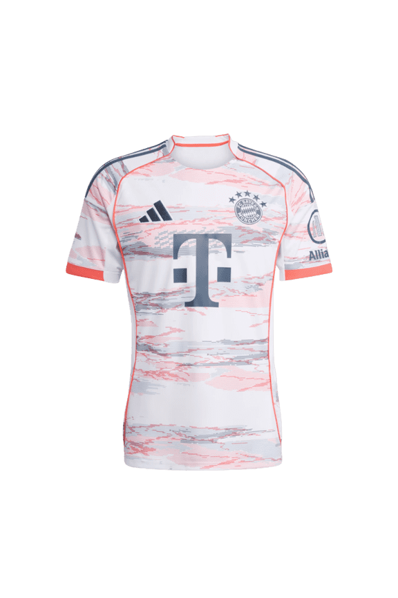 Men's Bayern Munich 25/26 Away Jersey - White/Orange/Gray (M)