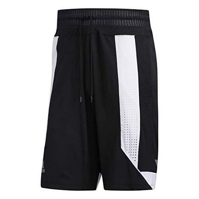 Adidas Mens Activewear Shorts Basketball Mesh Sweat Black XL