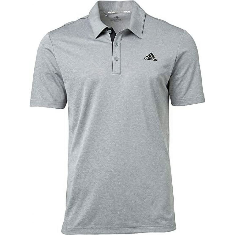 adidas Men s Drive Novelty Heather Golf Polo Walmart