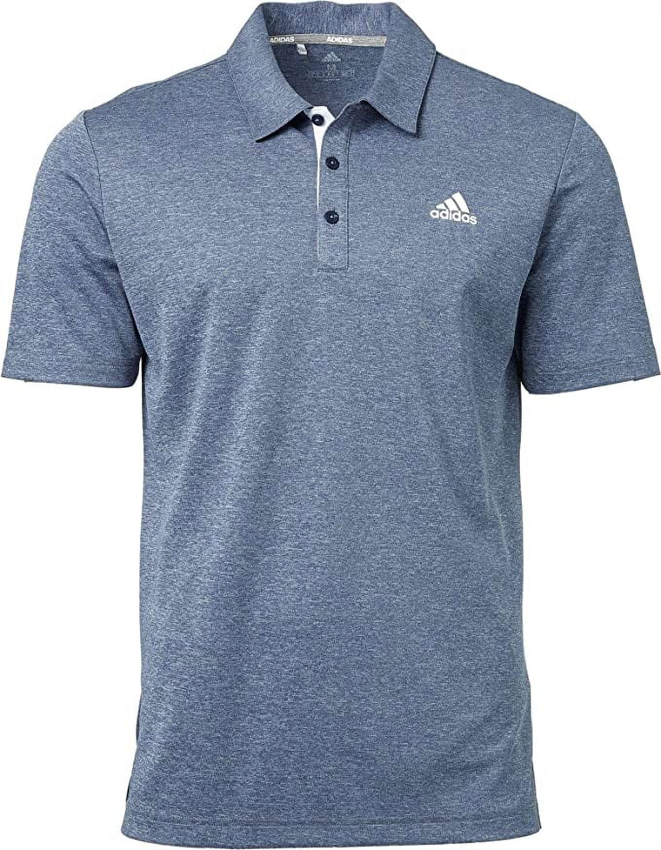 adidas Men s Drive Novelty Heather Golf Polo Walmart