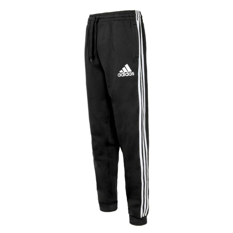 Adidas Sweatpants Mens XL Dark Grey Polyester Black 3 Stripes Baggy Fit