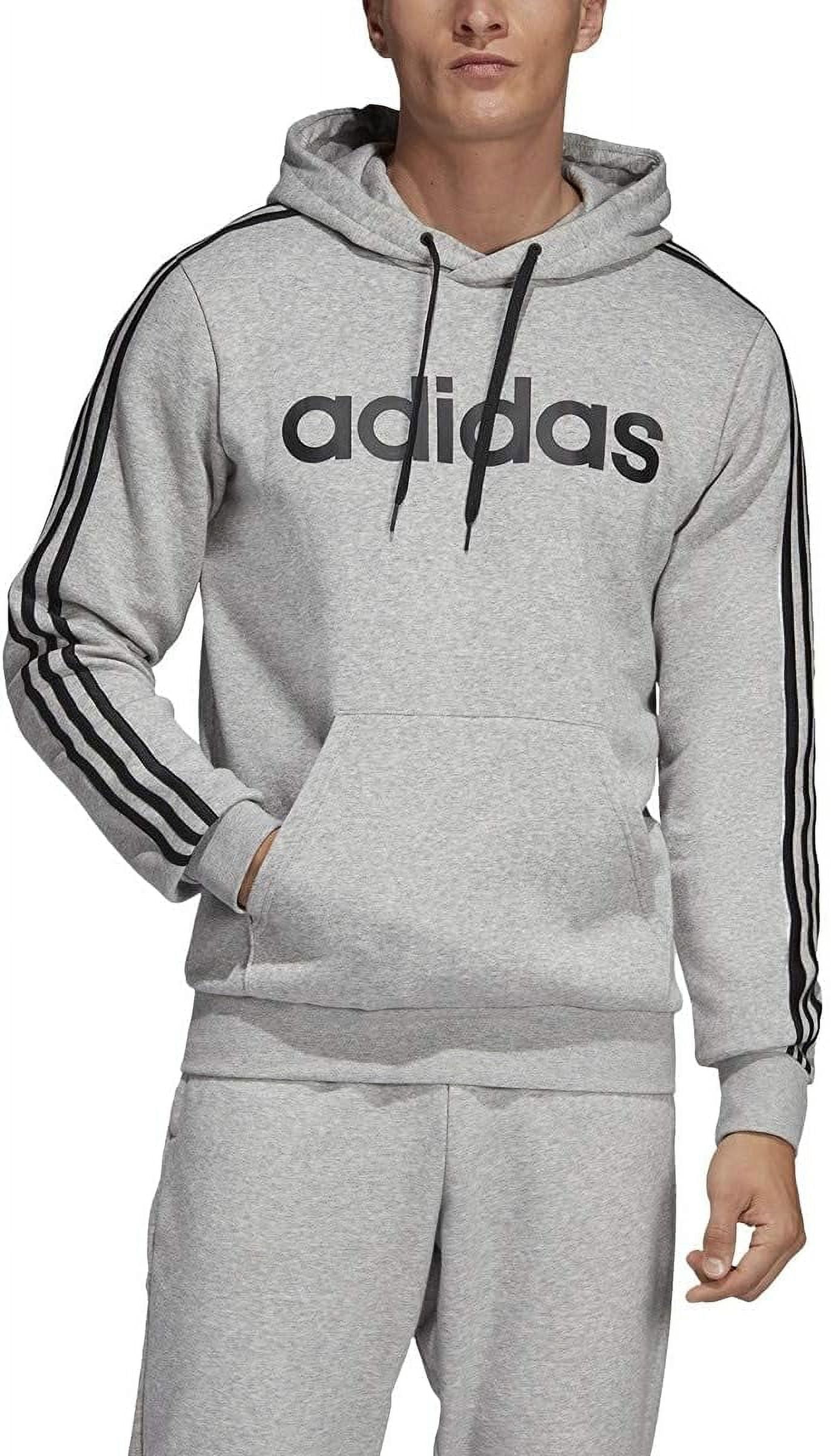 Men's adidas essential 3 stripe pullover hoodi new arrivals