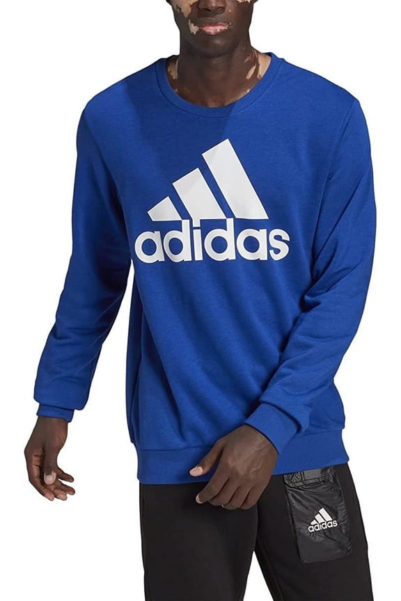 Men's Essentials Big Logo Sweatshirt, Team Royal Blue/White, Medium
