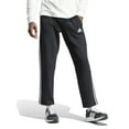 thumbnail image 1 of Big & Tall adidas Essentials 3-Stripes Open Hem Fleece Pants Color: Black Size: 4XL, 1 of 5