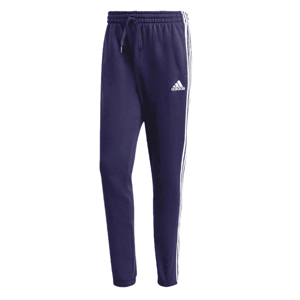 adidas Men's Essentials Fleece Tapered Cuffed 3-Stripes Pants Legend Ink XL