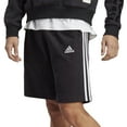 thumbnail image 1 of adidas Men's Essentials Single Jersey 3-Stripes Shorts, Black/White, 1 of 5