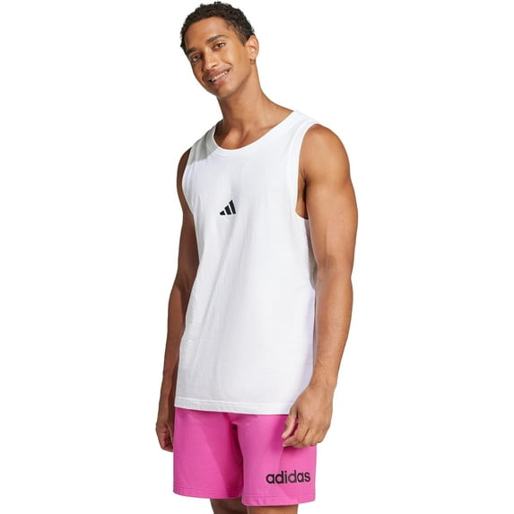 adidas Men's Essentials Small Logo Single Jersey Tank Top