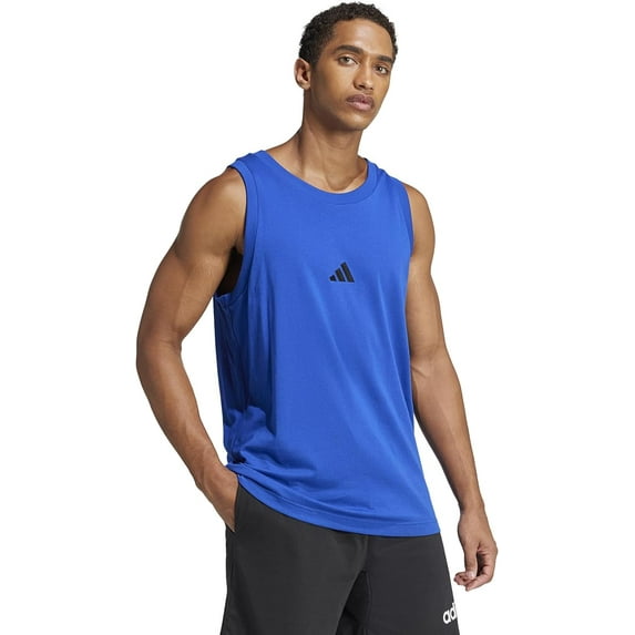adidas Men's Essentials Small Logo Single Jersey Tank Top