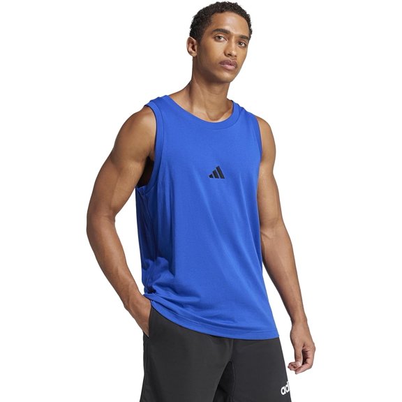 adidas Men's Essentials Small Logo Single Jersey Tank Top