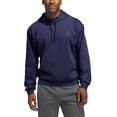 thumbnail image 1 of adidas Men's Fleece Hoodie Pullover with Kangaroo Pocket (US, Alpha, Medium, Regular, Regular, Black), 1 of 2