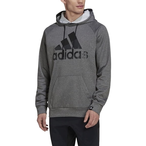 adidas Men's Game and Go Hoodie, Solid Grey/Solid Grey, Large