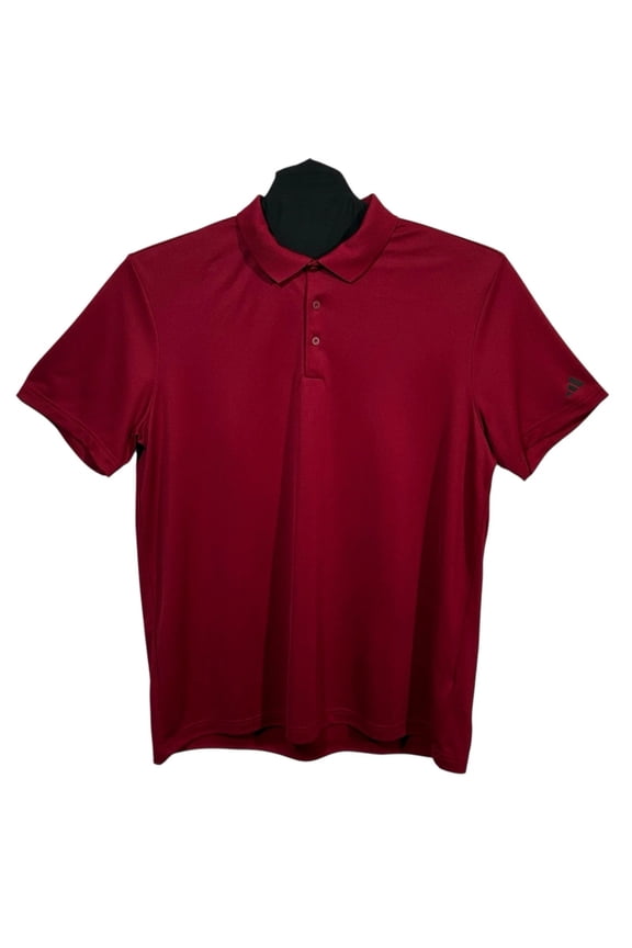 Mens Golf Primegreen Performance Polo Shirt 2XL Burgundy Moisture-Wick