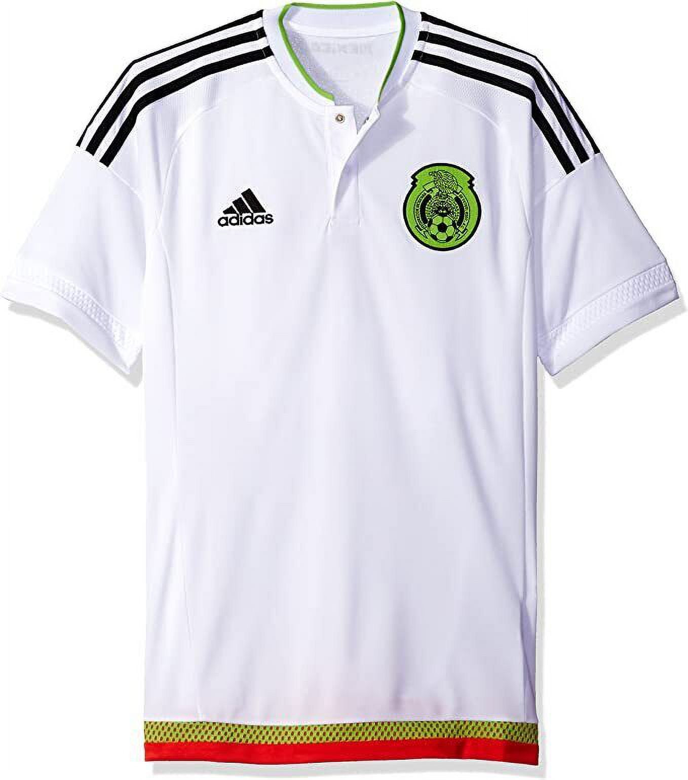 adidas Men's International Soccer Mexico Jersey, White/Black/Sesogr/H, XL
