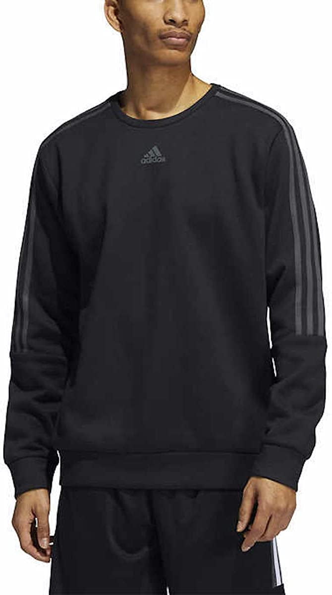 adidas 3 stripes crew neck