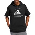 thumbnail image 1 of adidas Men's Post Game Ribbed Short Sleeve Hoodie, 1 of 5