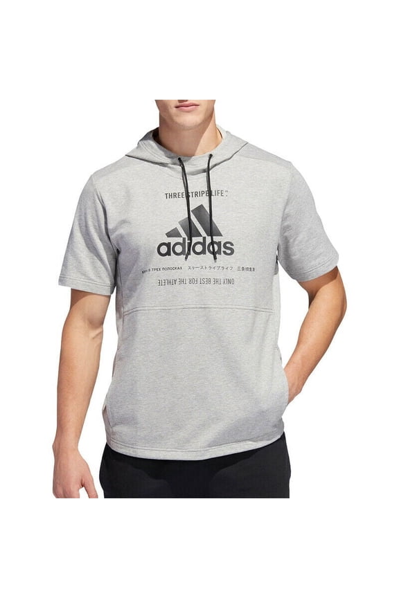 Men's Post Game Ribbed Short Sleeve Hoodie