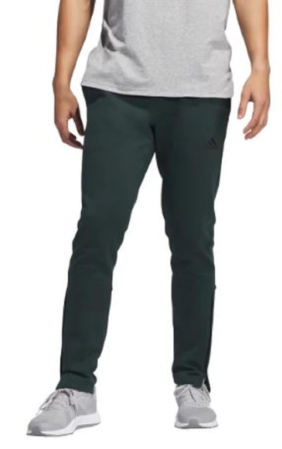 adidas Men’s Regular Fit Zippered Ankle Openings Jogger - Green (Shagrn), Medium