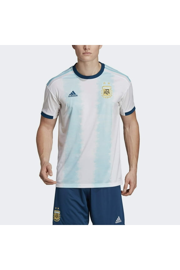 Men's Soccer Argentina Home Jersey (XX-Large) White/Blue