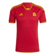 adidas Mens Soccer Roma 23/24 Home Jersey - Minimalist Design, AEROREADY Moisture-Wicking, Recycled Materials as1, Alpha, s, Regular, Regular Red